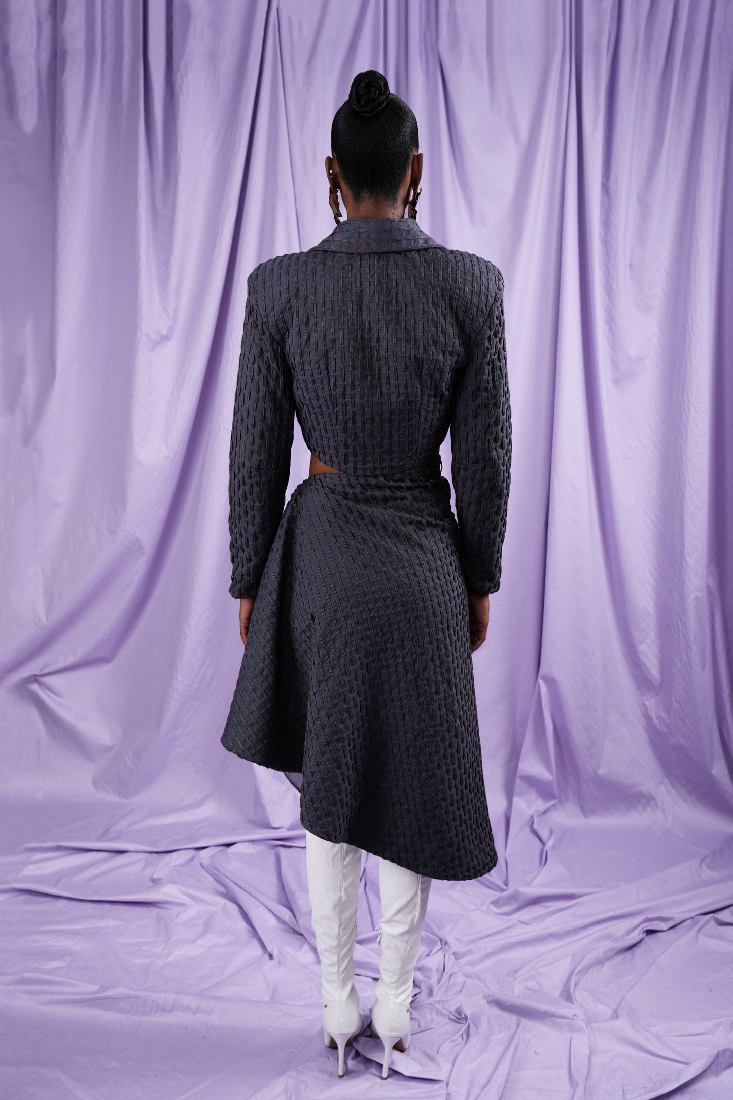 Embroidered Crossover Blazer (ML101)