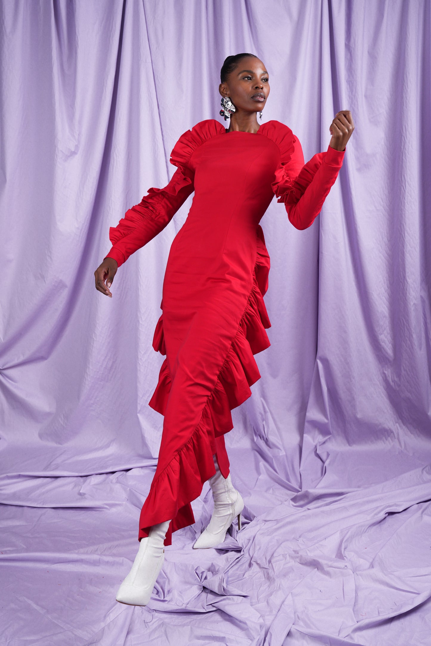 Long Sleeve Fin Dress (ML111)