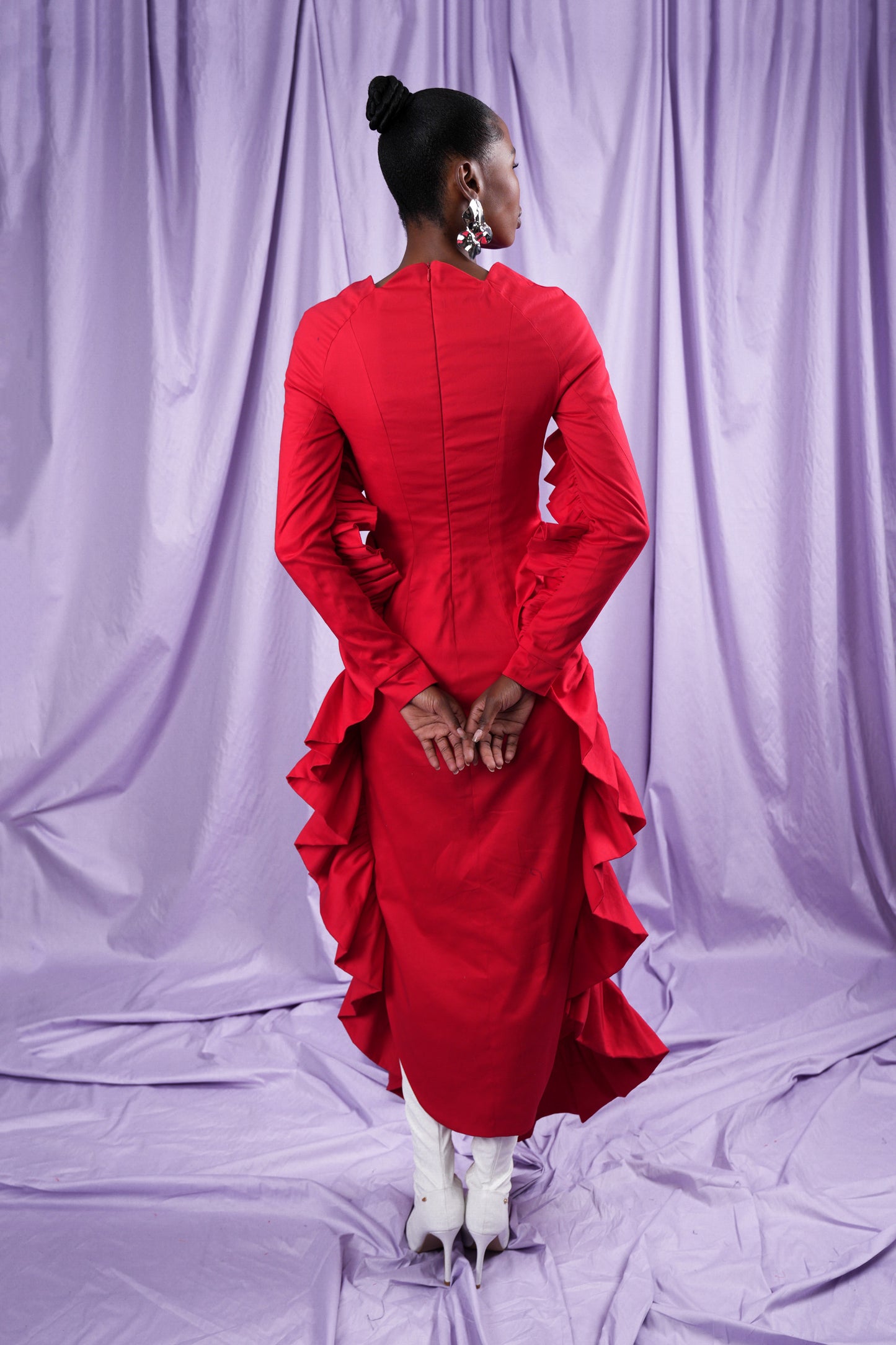 Long Sleeve Fin Dress (ML111)