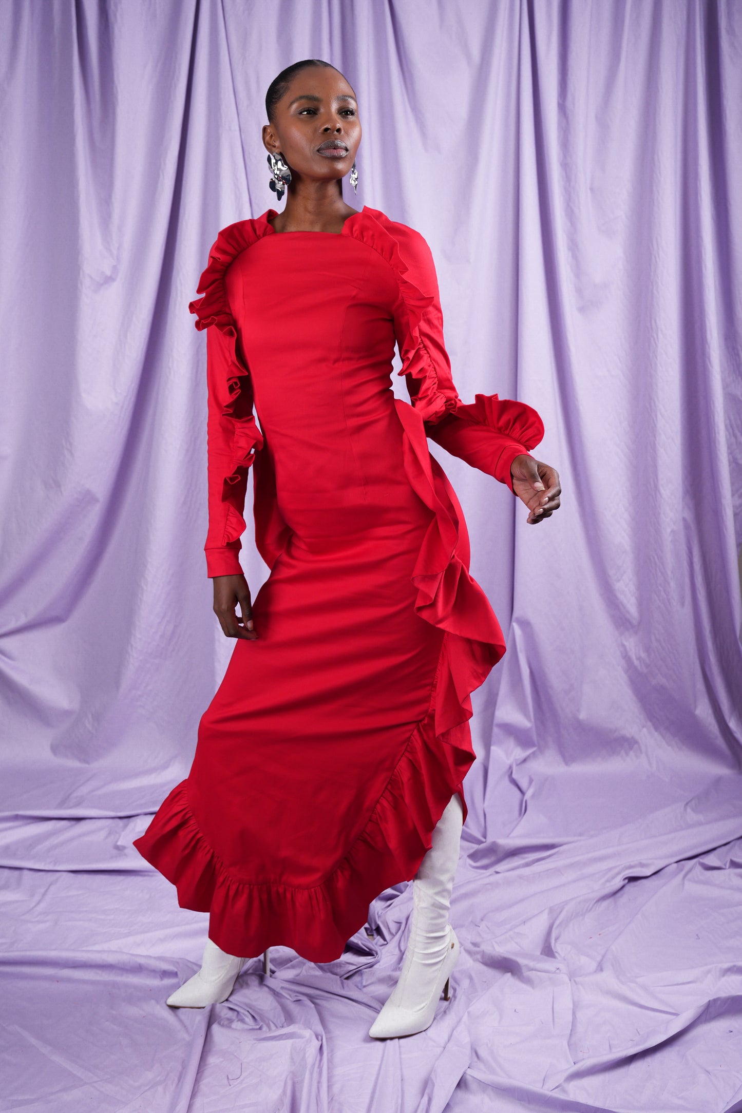 Long Sleeve Fin Dress (ML111)