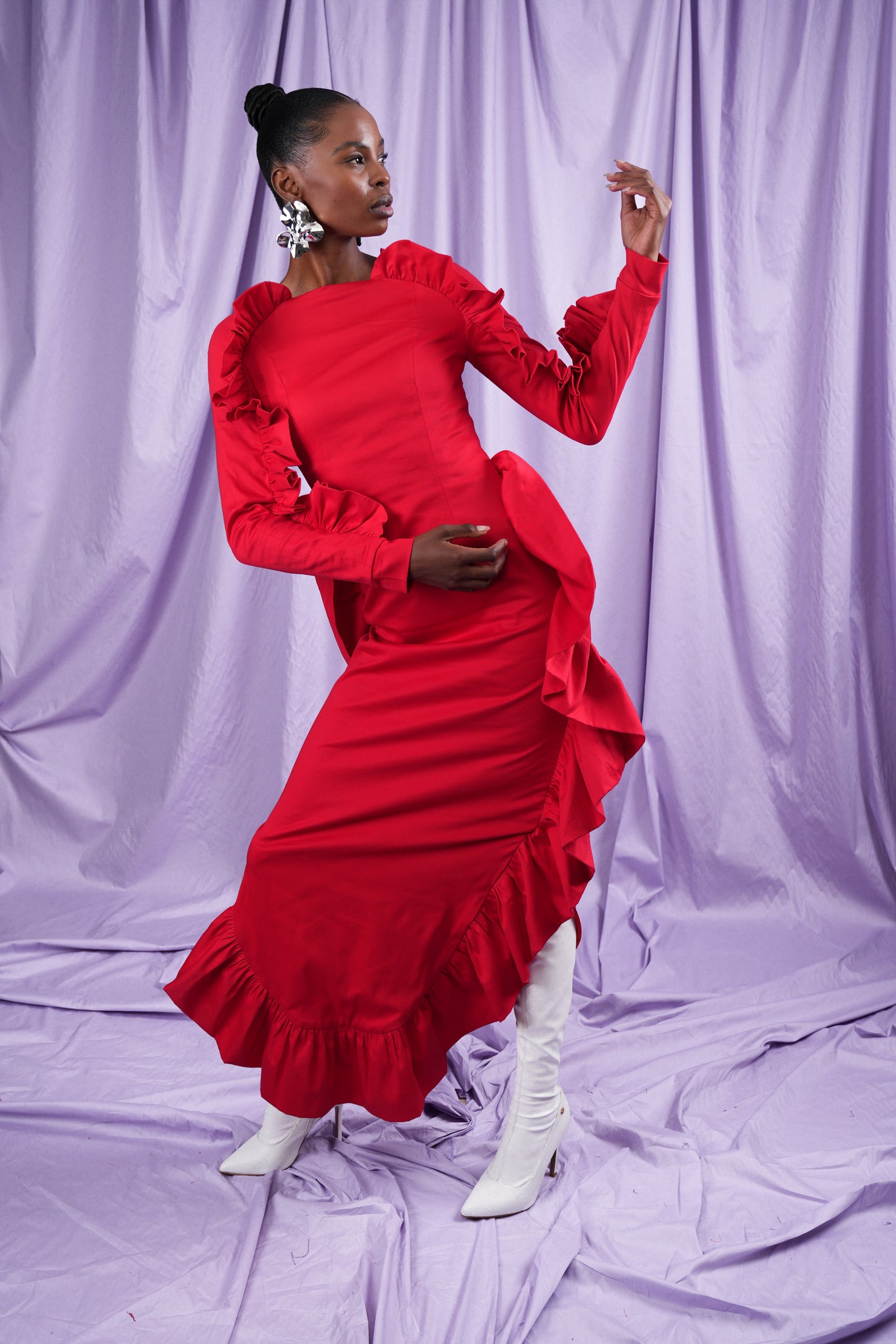 Long Sleeve Fin Dress (ML111)