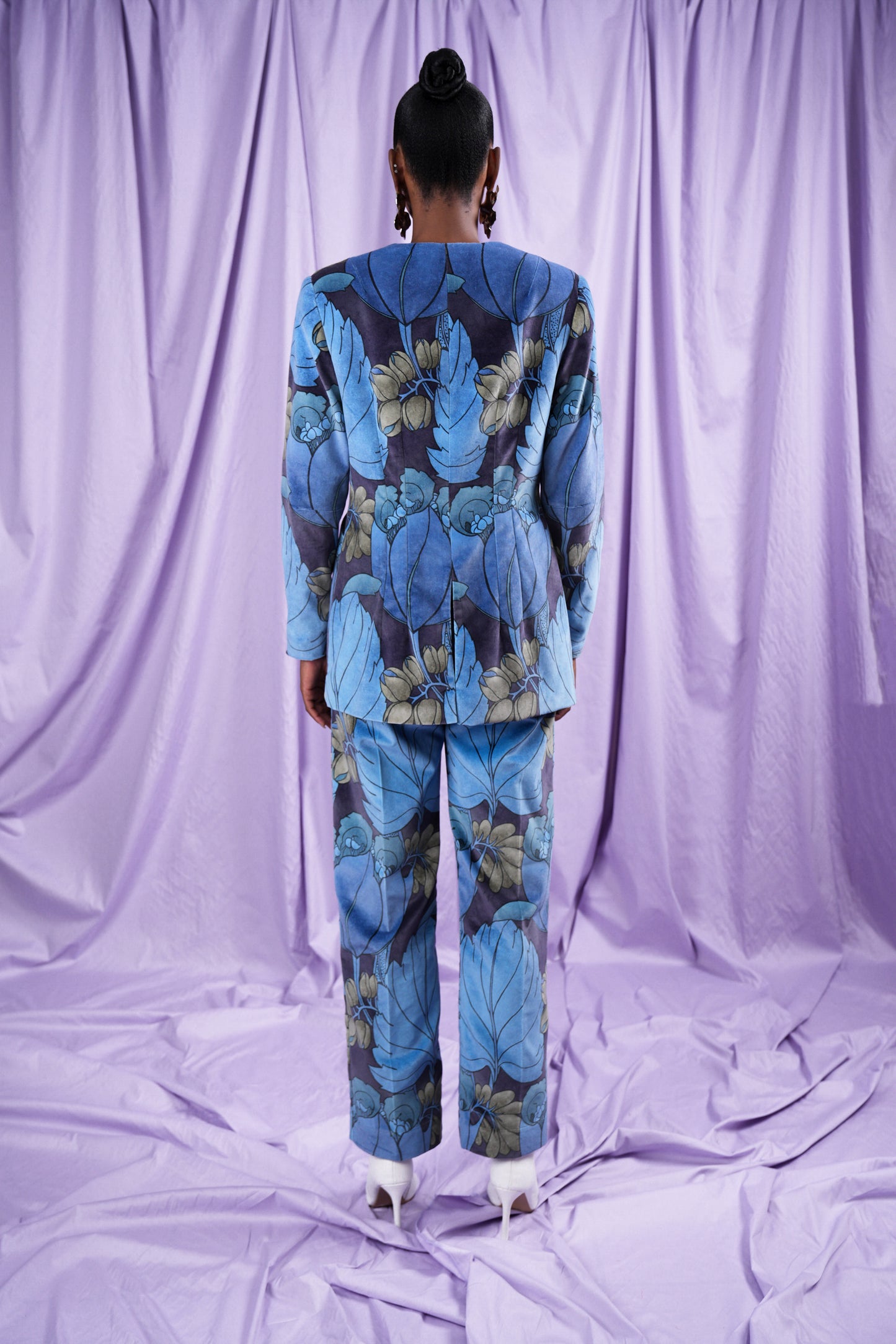 Velvet Floral Trouser (ML108)