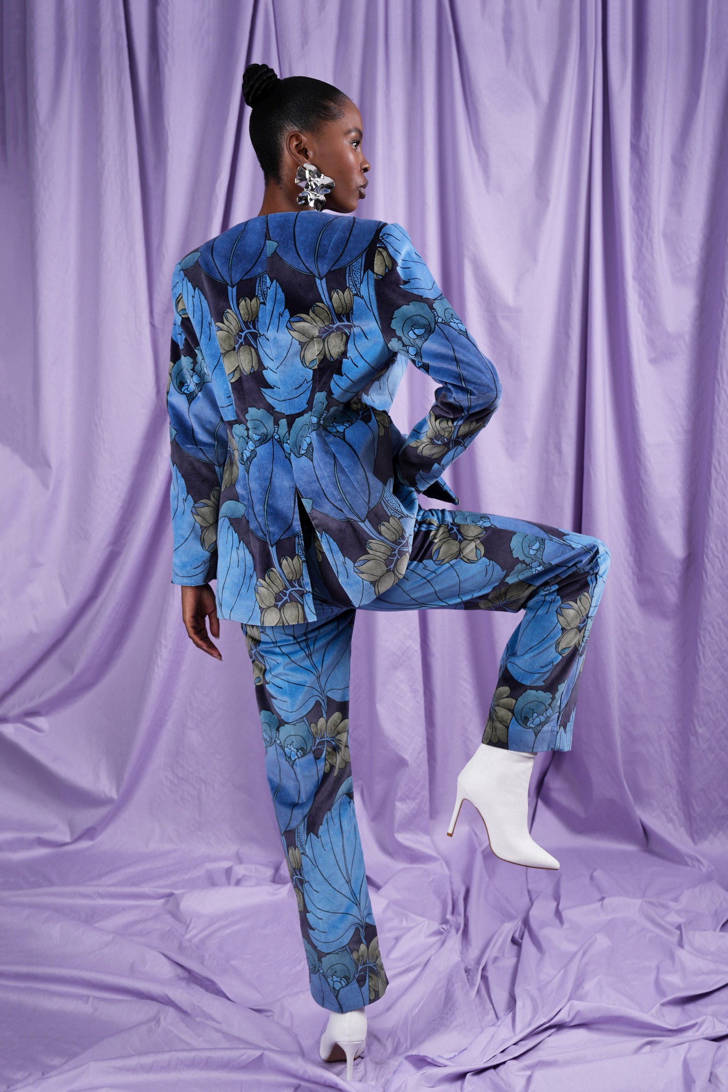 Velvet Floral Trouser (ML108)