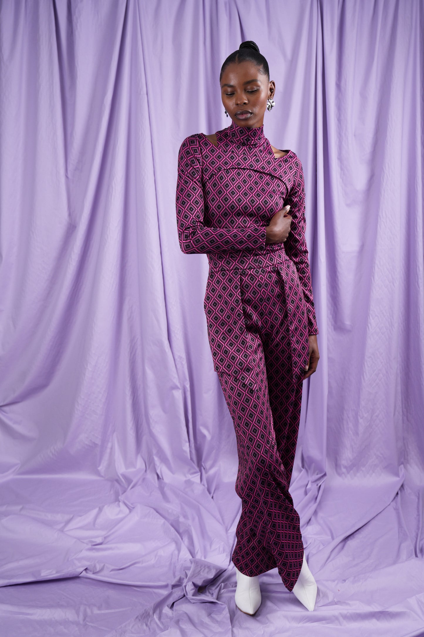 Argyle Knit Trouser (ML115)