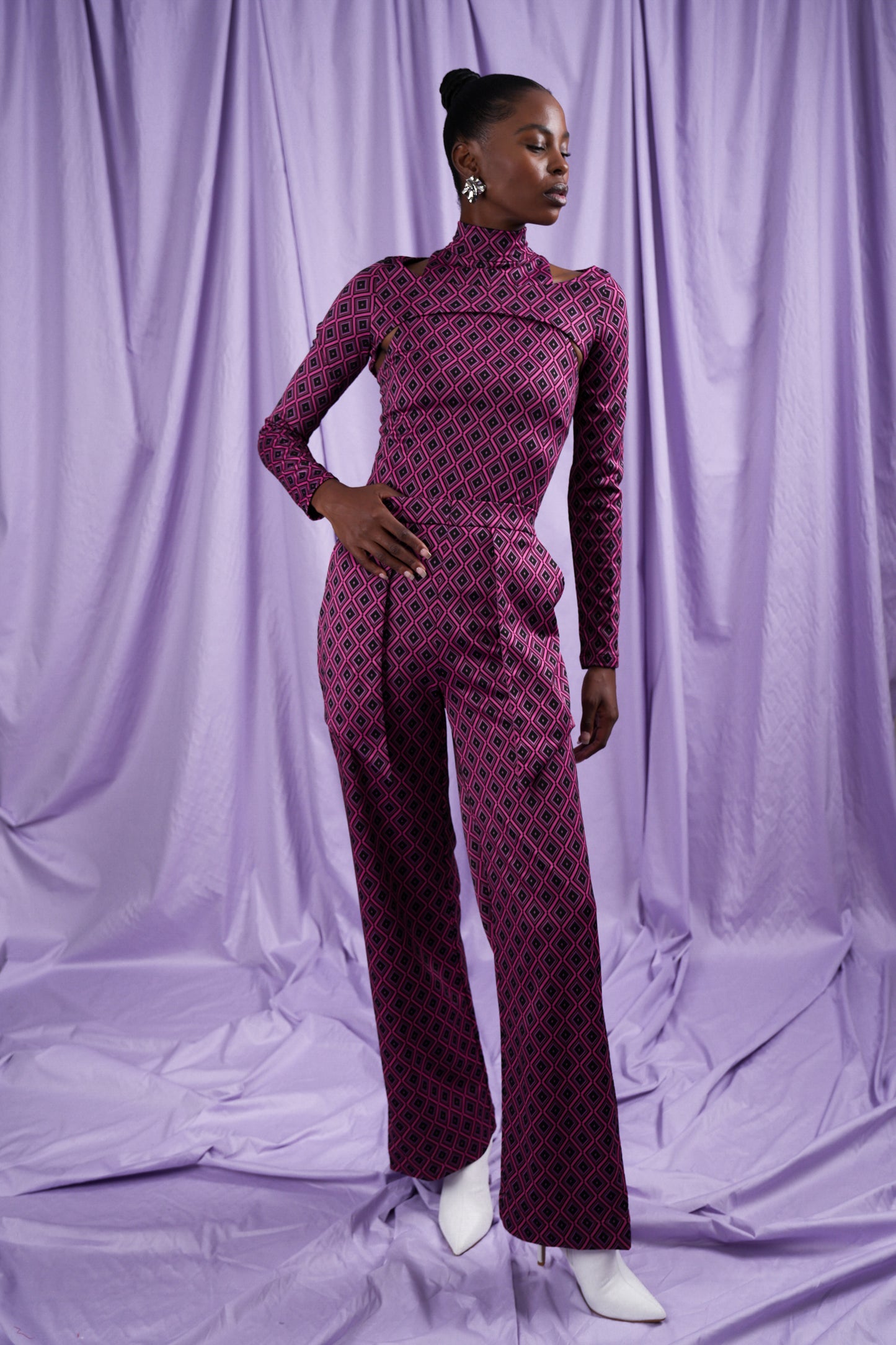 Argyle Knit Trouser (ML115)