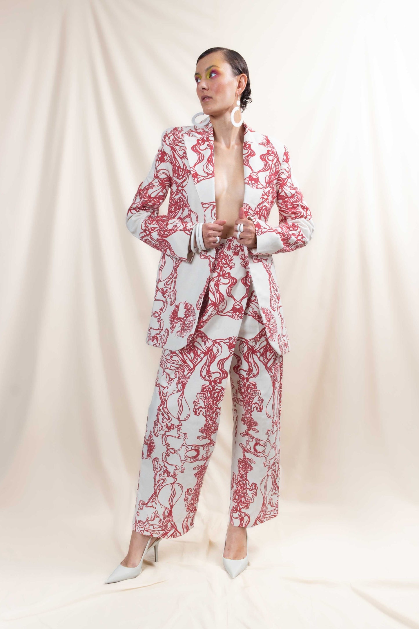 Printed Blazer (ML141)