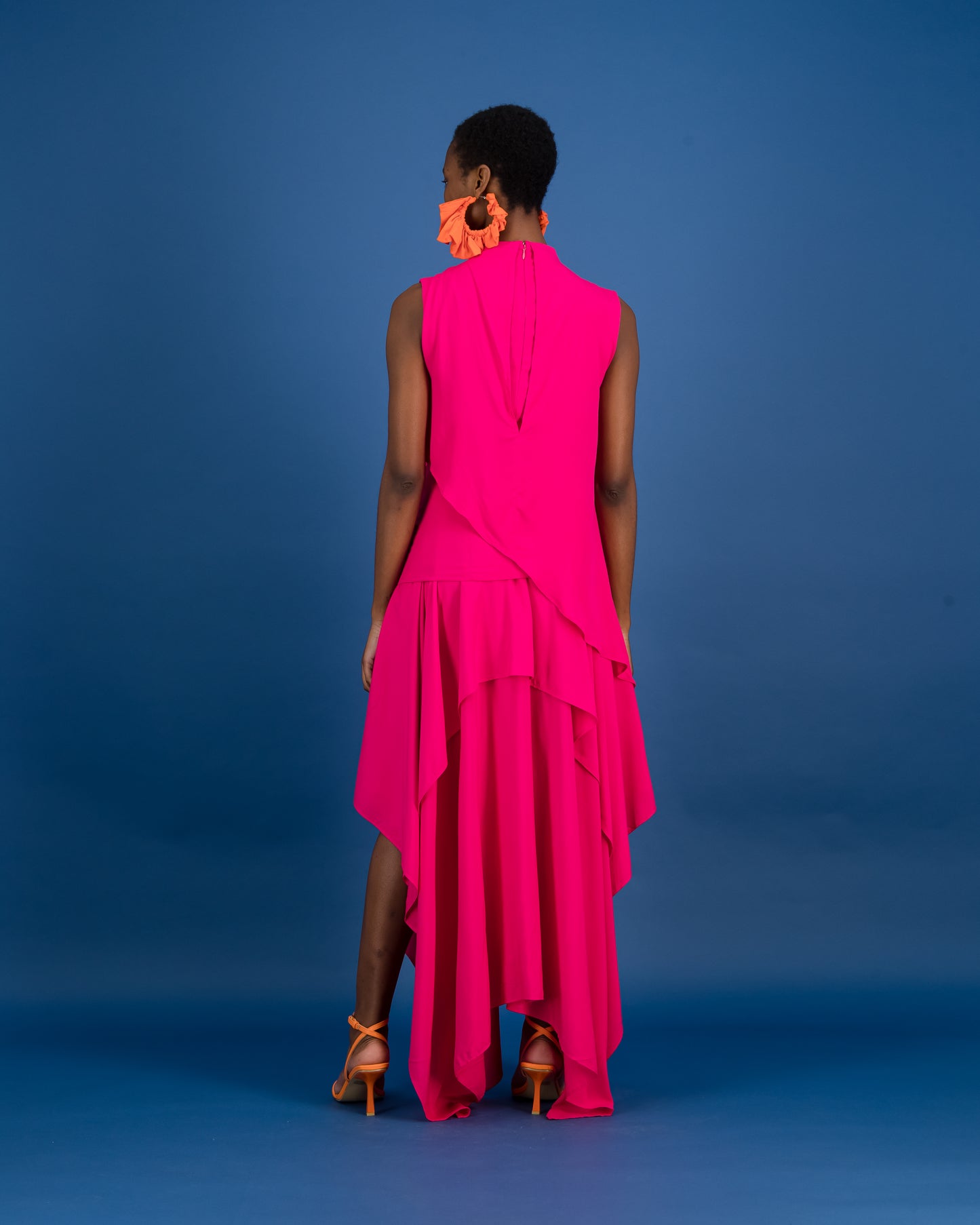 Asymmetrical Halter Neck Top (ML40)
