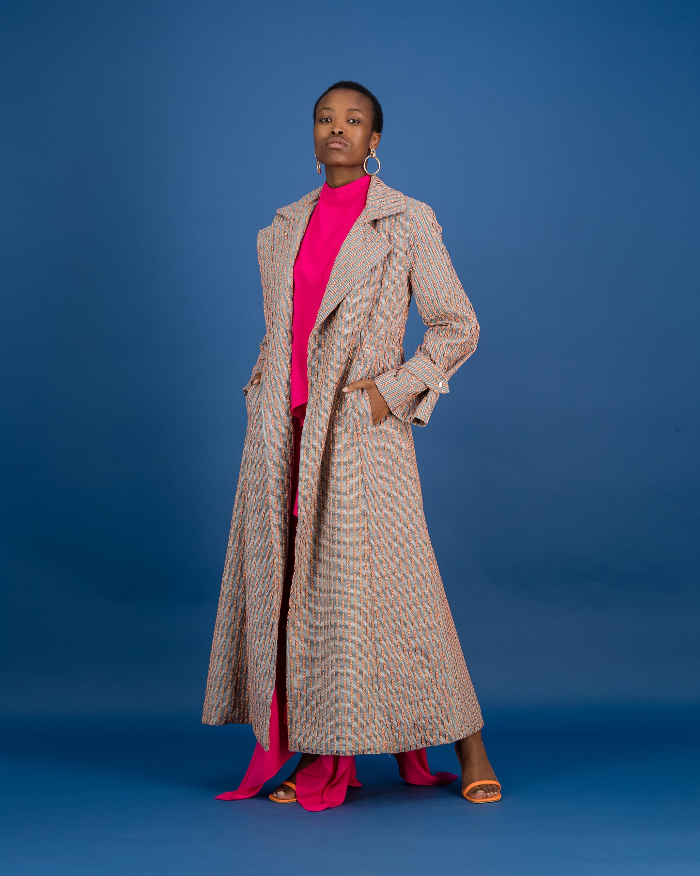 Embroidered Trench Coat (ML39)