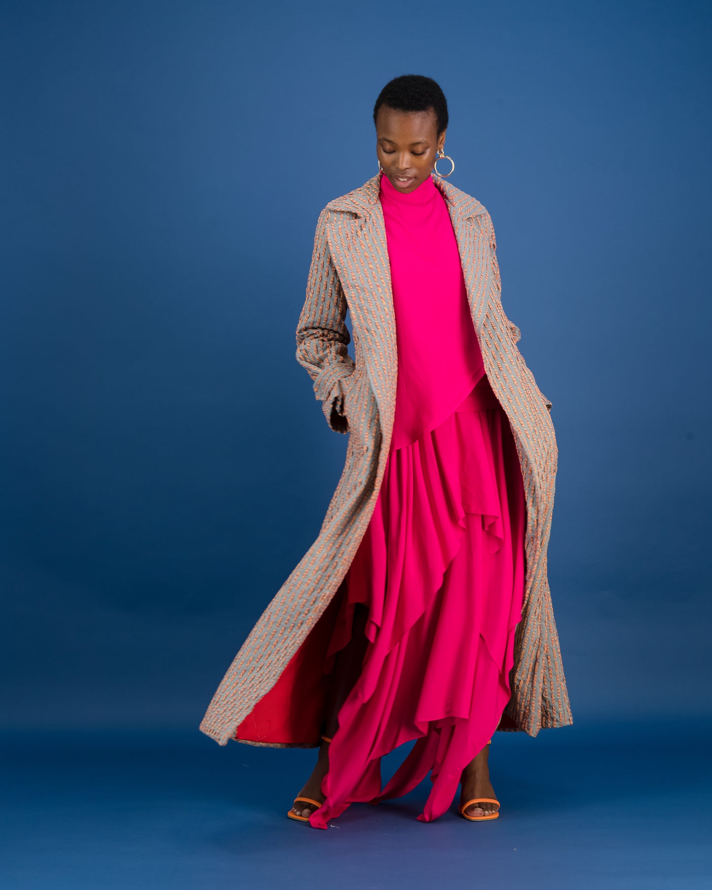 Embroidered Trench Coat (ML39)