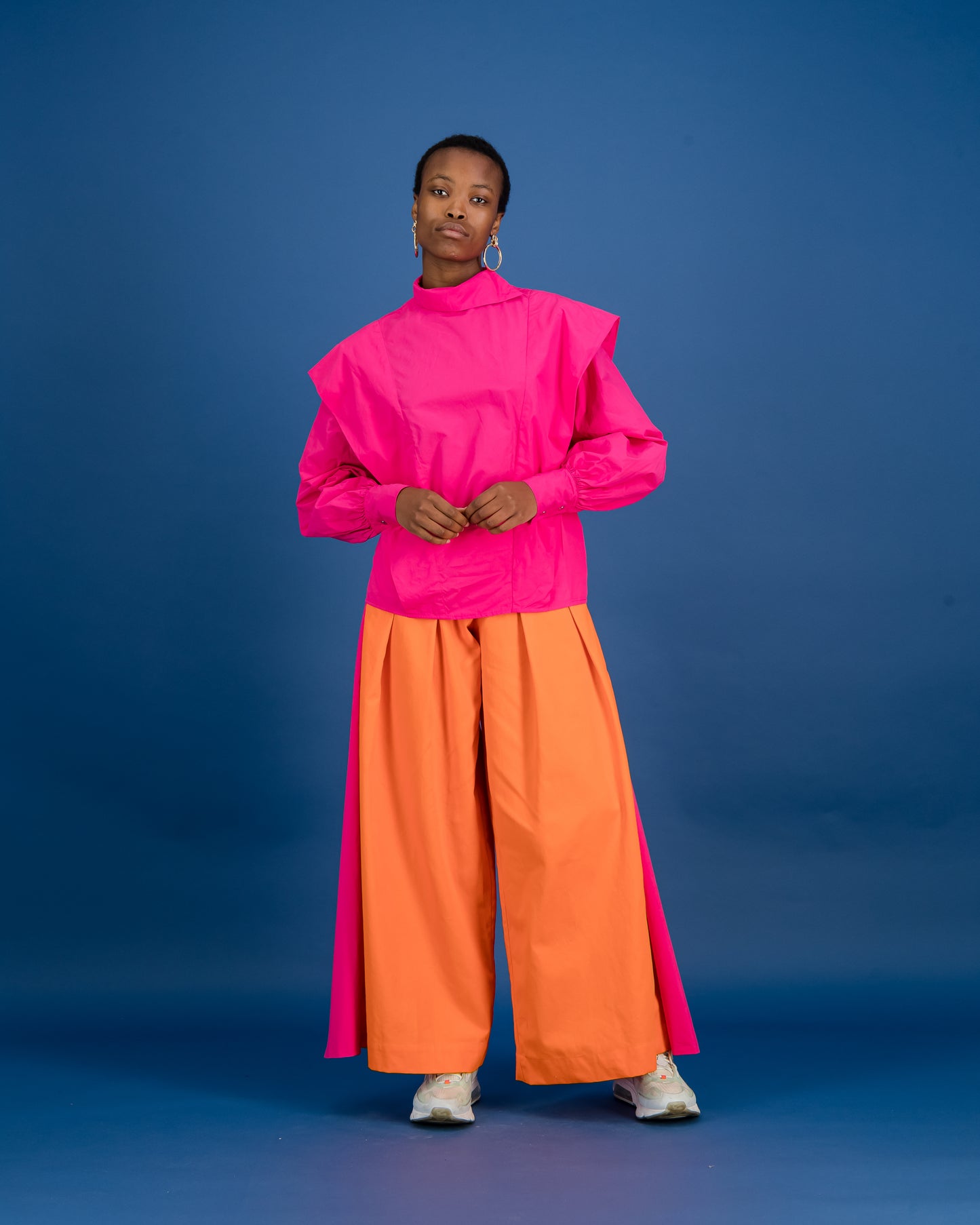 Exaggerated Pleat Shirt (ML46)