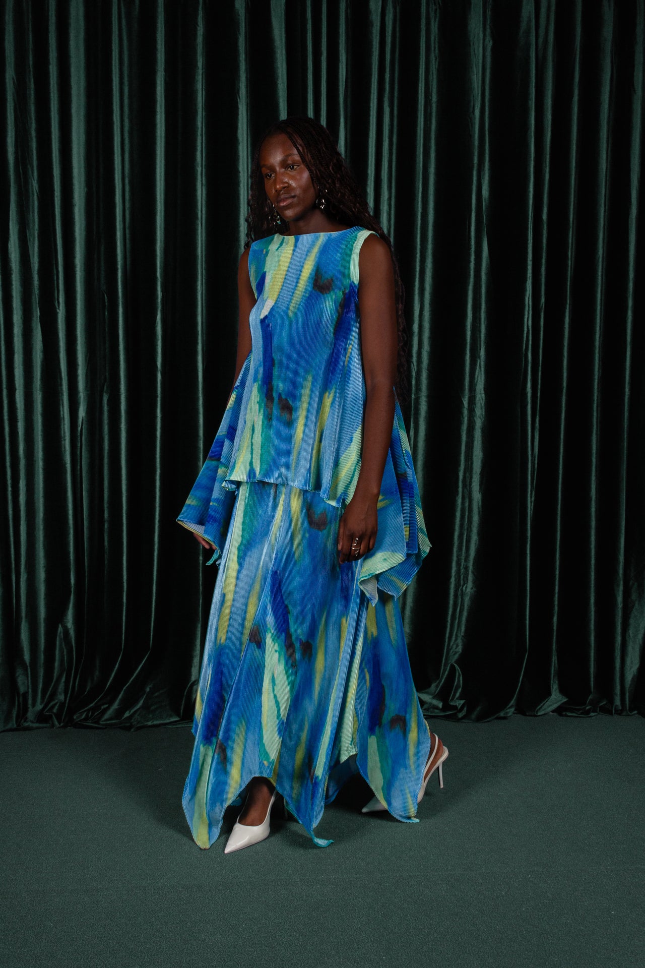 Water Lilly Peplum Top (ML162)