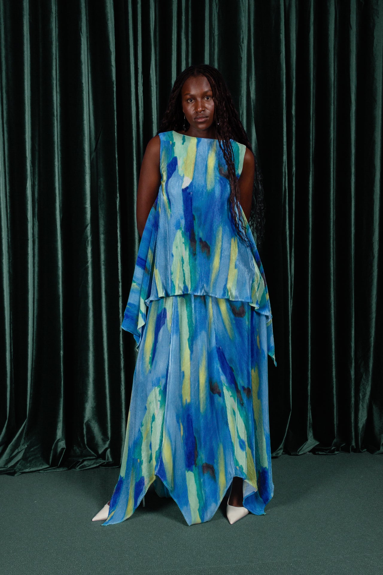 Water Lilly Peplum Top (ML162)