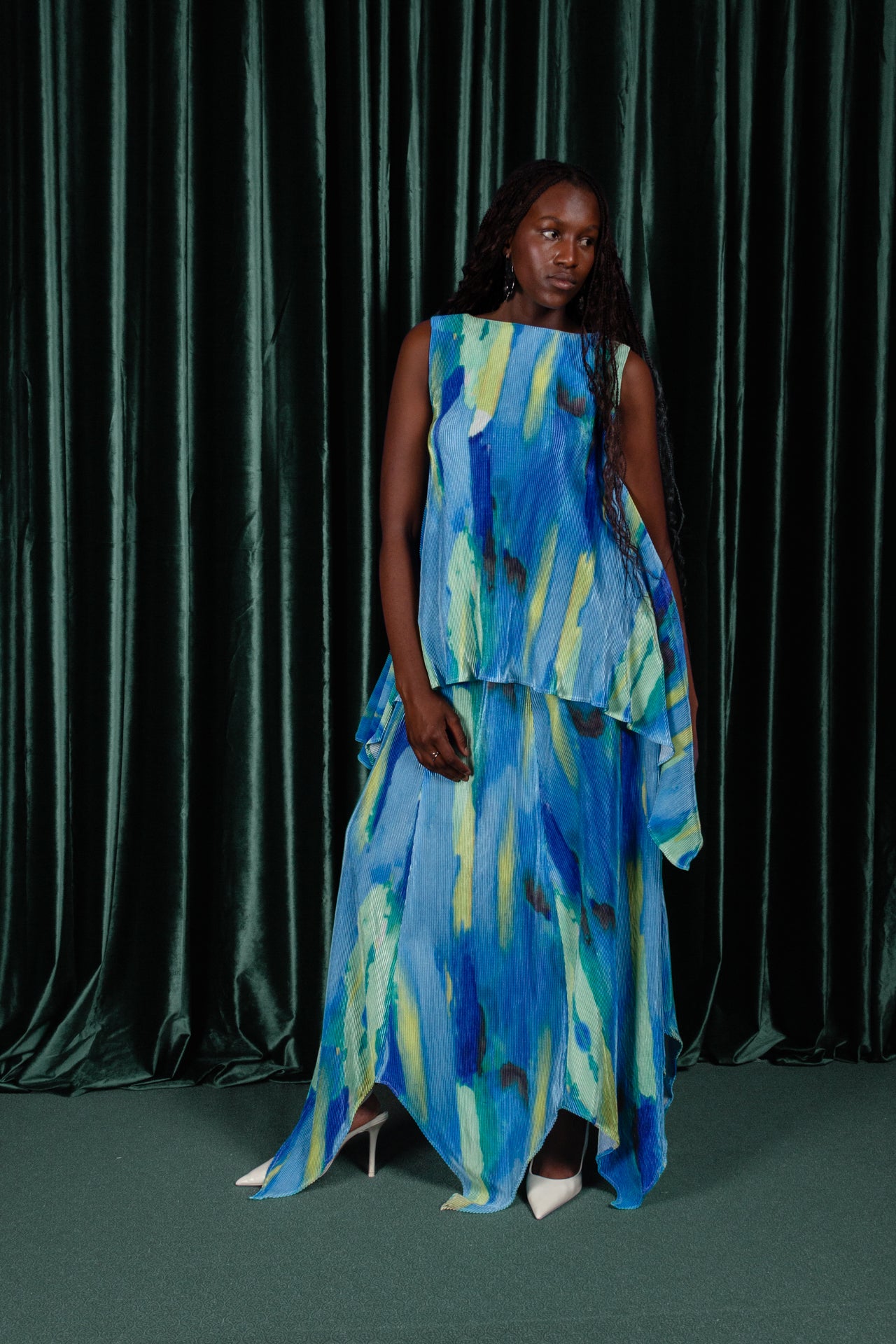 Water Lilly Peplum Top (ML162)