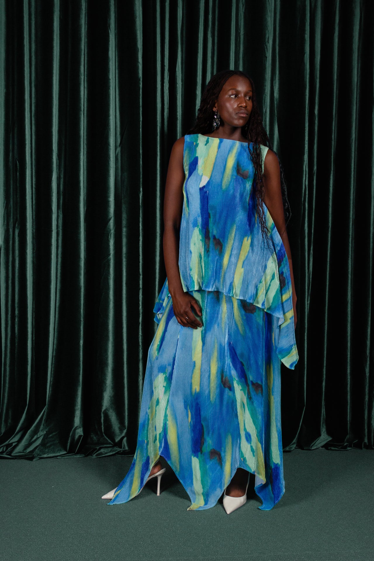 Water Lilly Peplum Top (ML162)