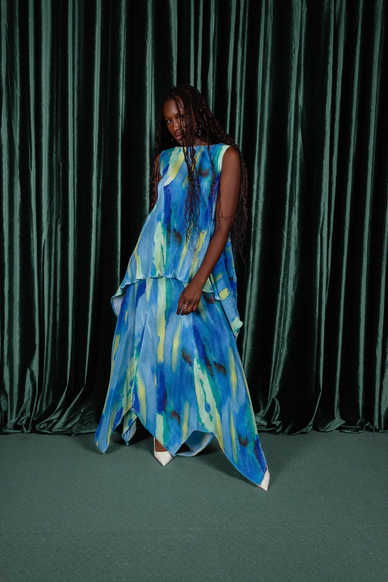 Water Lilly Peplum Top (ML162)