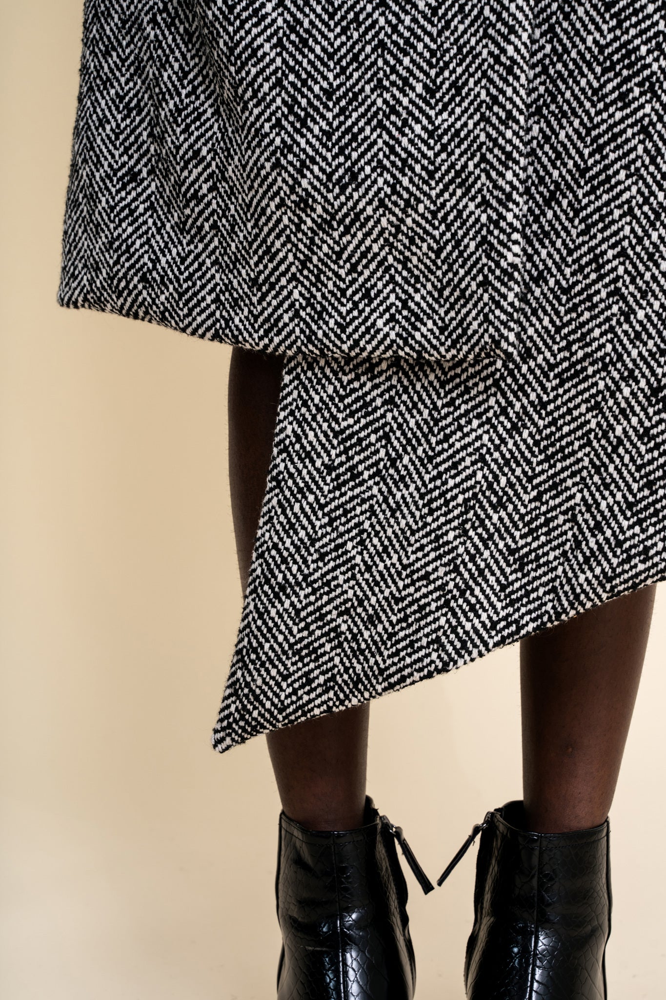 Wrap Midi Tweed Skirt (ML115)