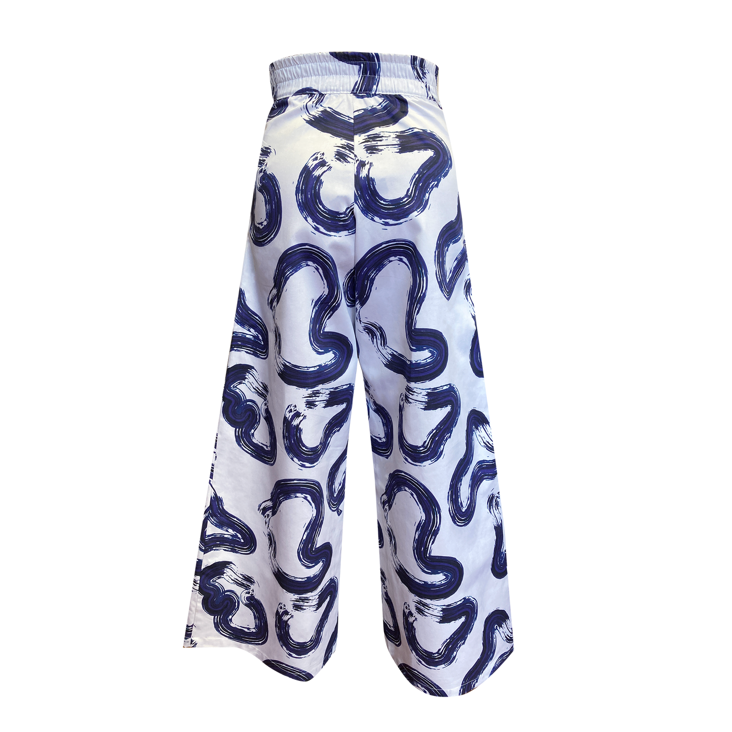 Plain Tape Detail Wide Leg Trouser (ML54)
