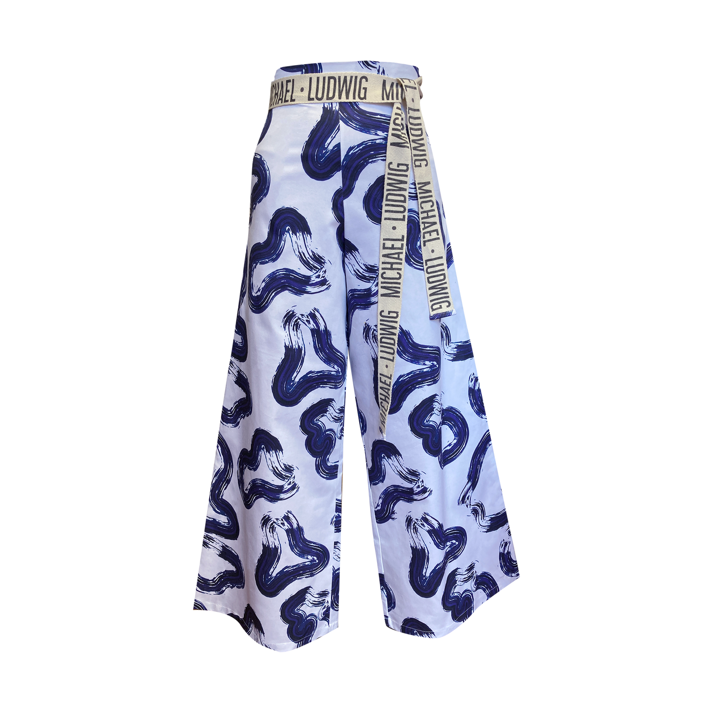 Plain Tape Detail Wide Leg Trouser (ML54)
