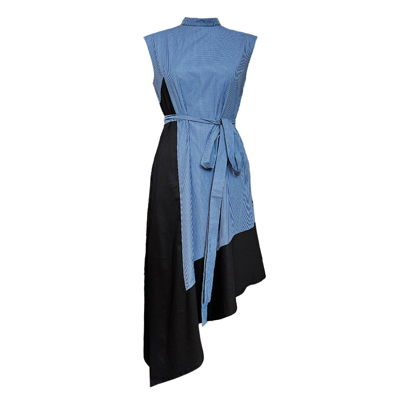 asymmetrical panel dress (ml64)