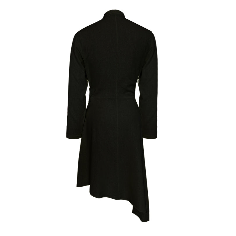 Gathered Waist Dress (ML68 Black / White)