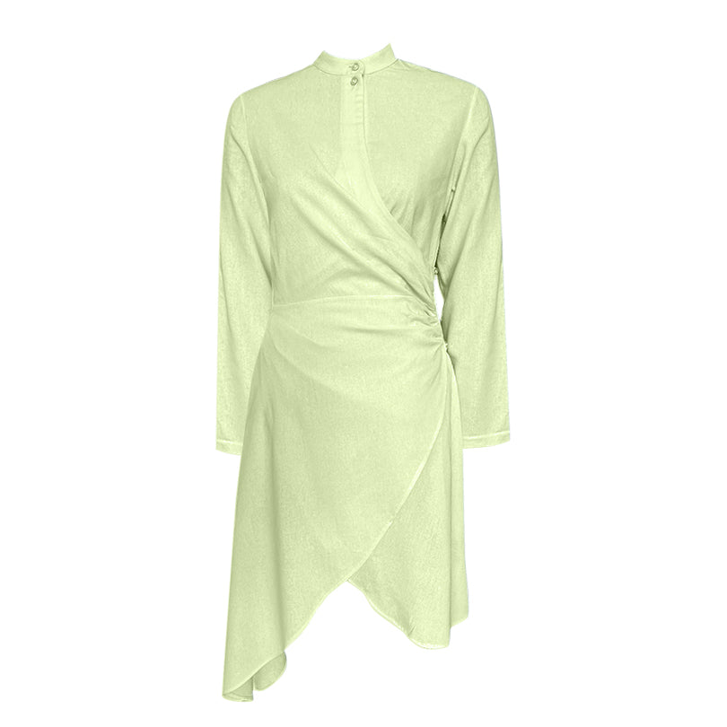 Gathered Waist Dress (ML68 Plain Colours)
