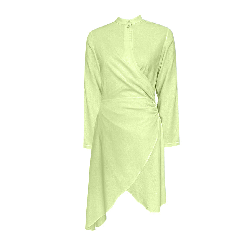 Gathered Waist Dress (ML68 Plain Colours)