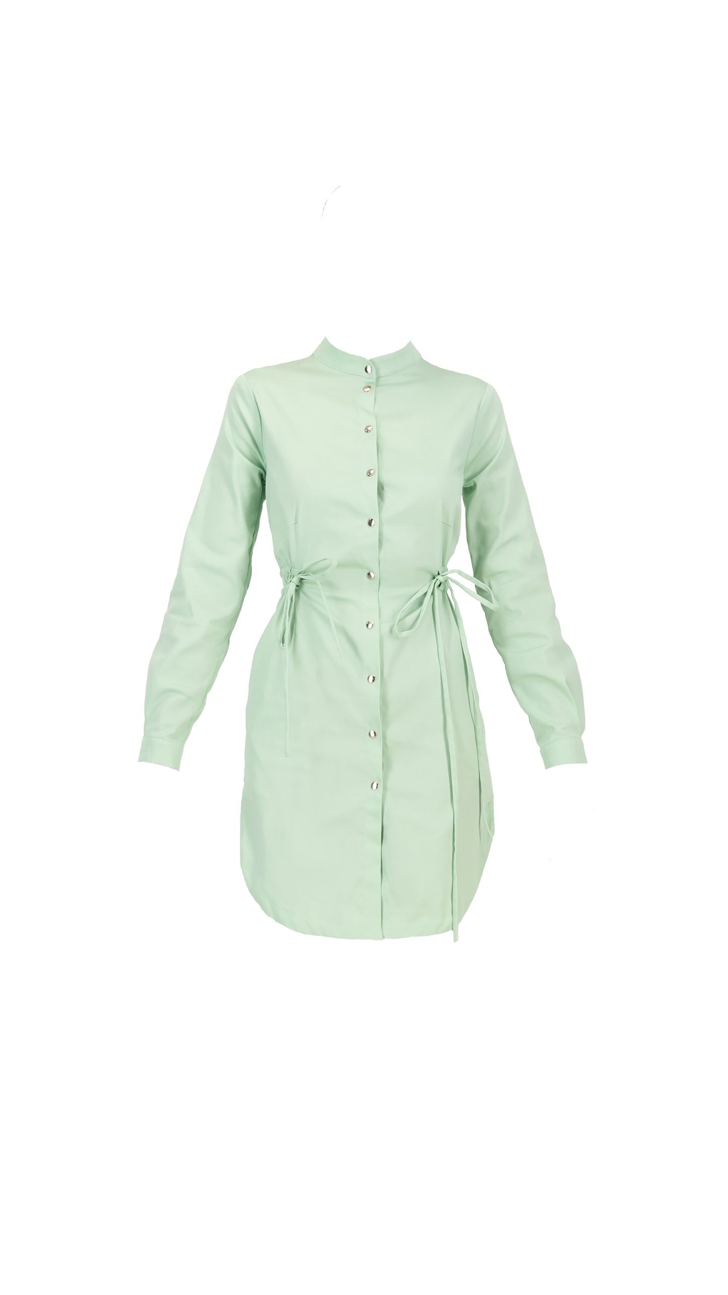 Drawstring Shirt Dress (ML81)