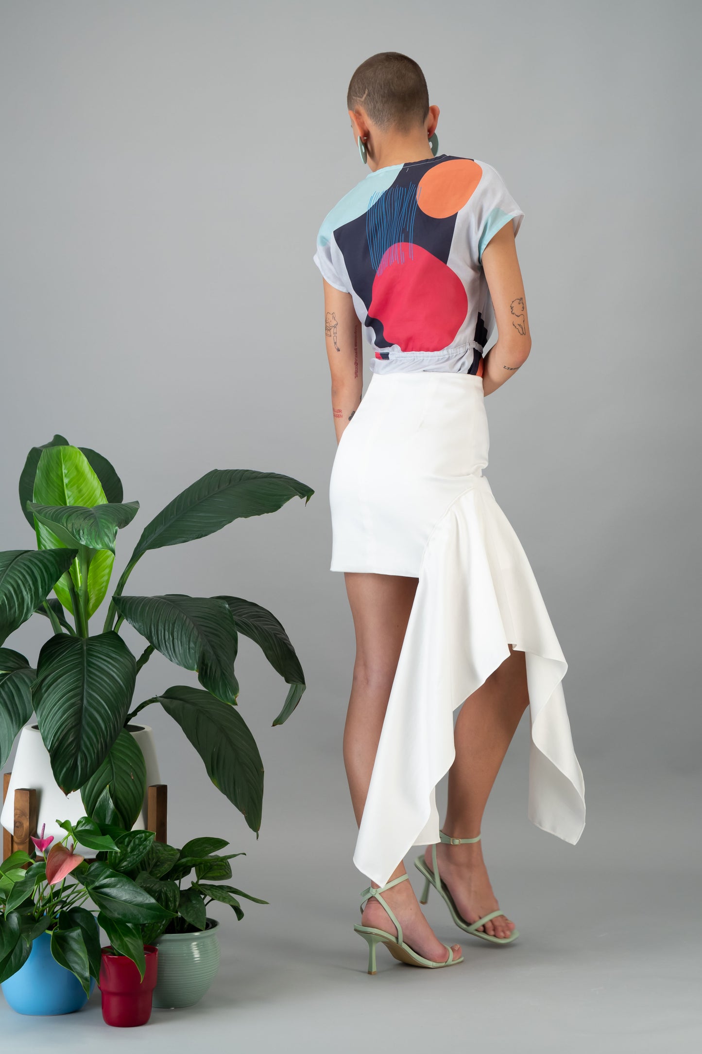 Draped Mini Skirt (ML88)