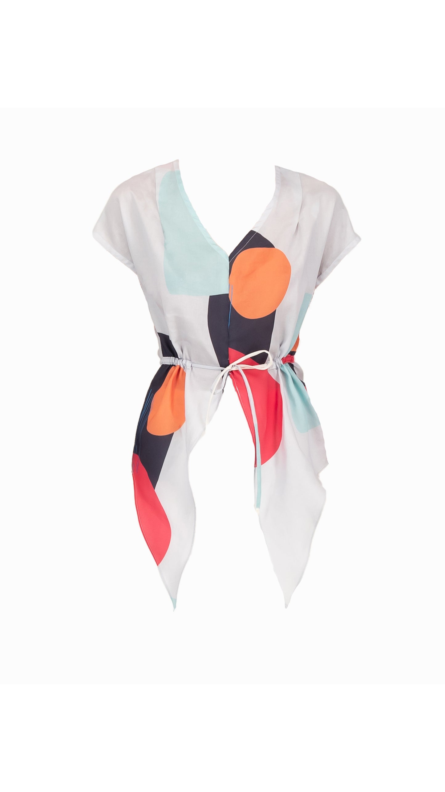 Printed Dipped Hem Top (ML93 Print)