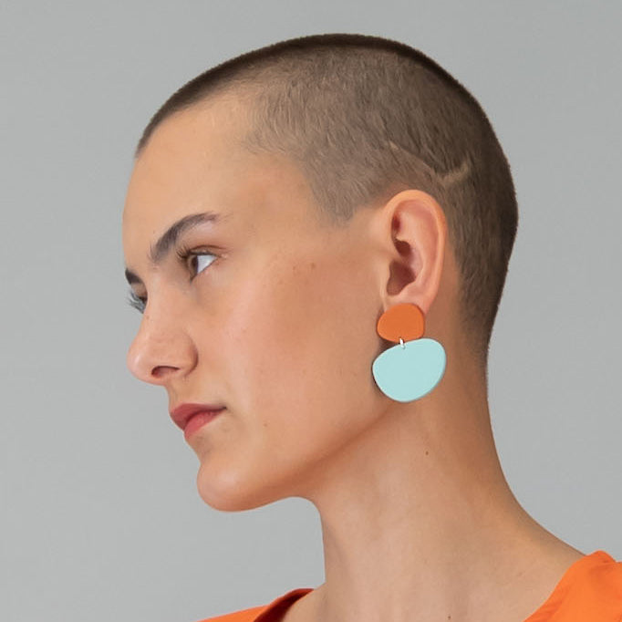 The Stacked Stones Earring