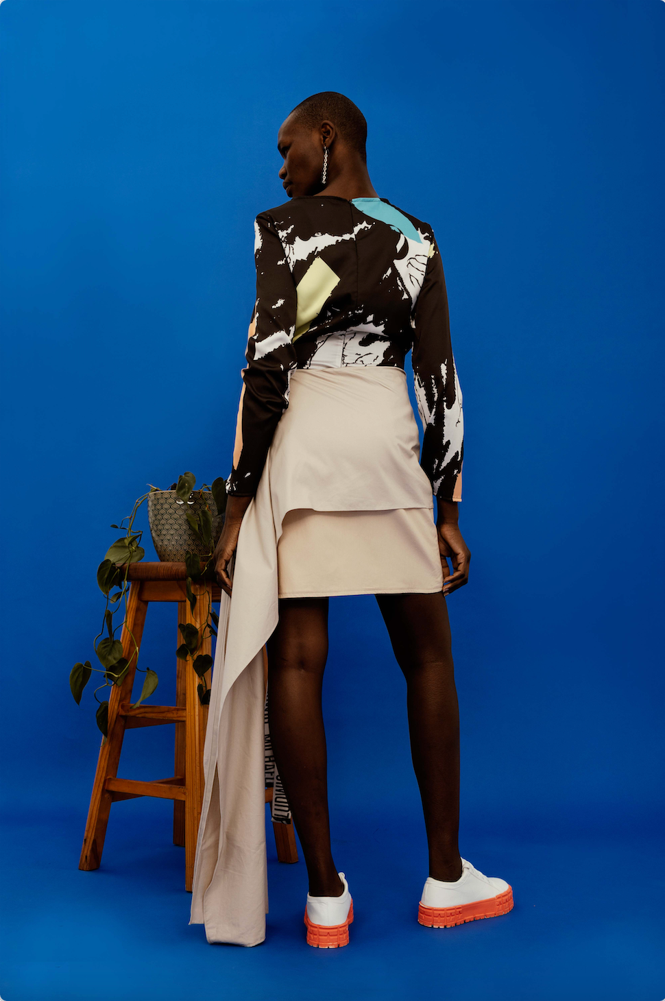 Draped Mini Skirt (ML65)