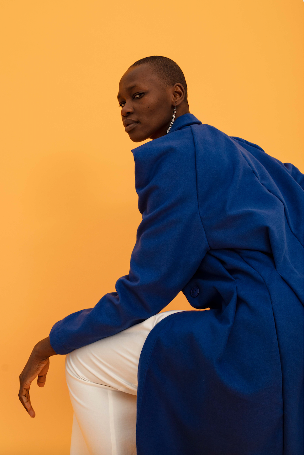 draped sleeve coat (ml75)