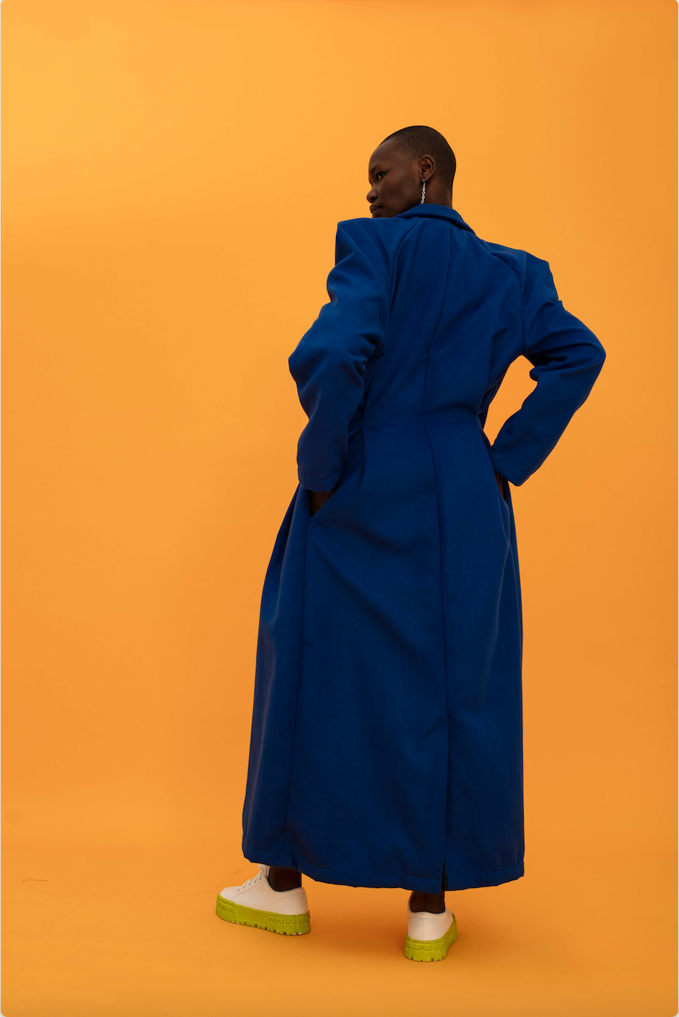 draped sleeve coat (ml75)