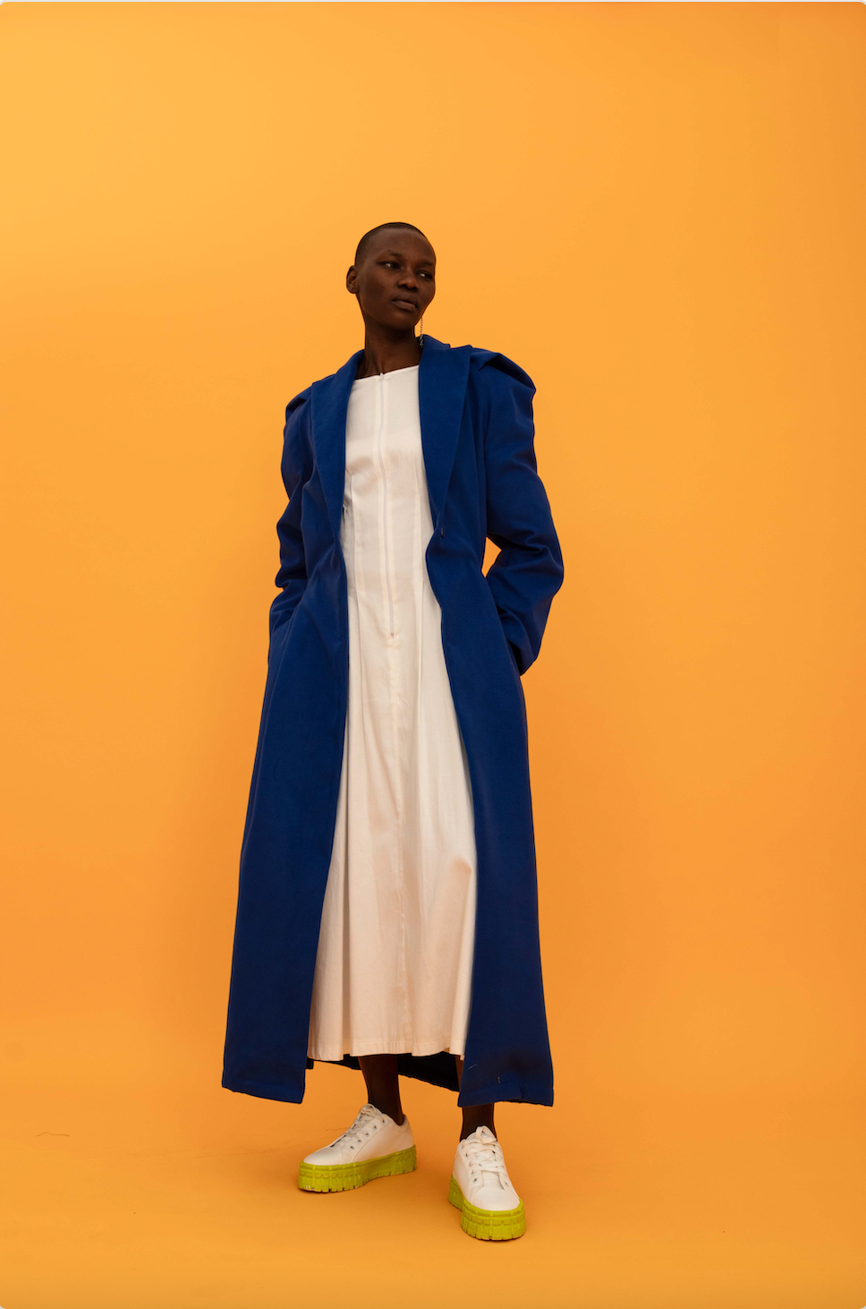 draped sleeve coat (ml75)