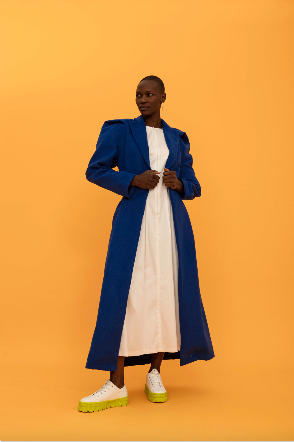 draped sleeve coat (ml75)