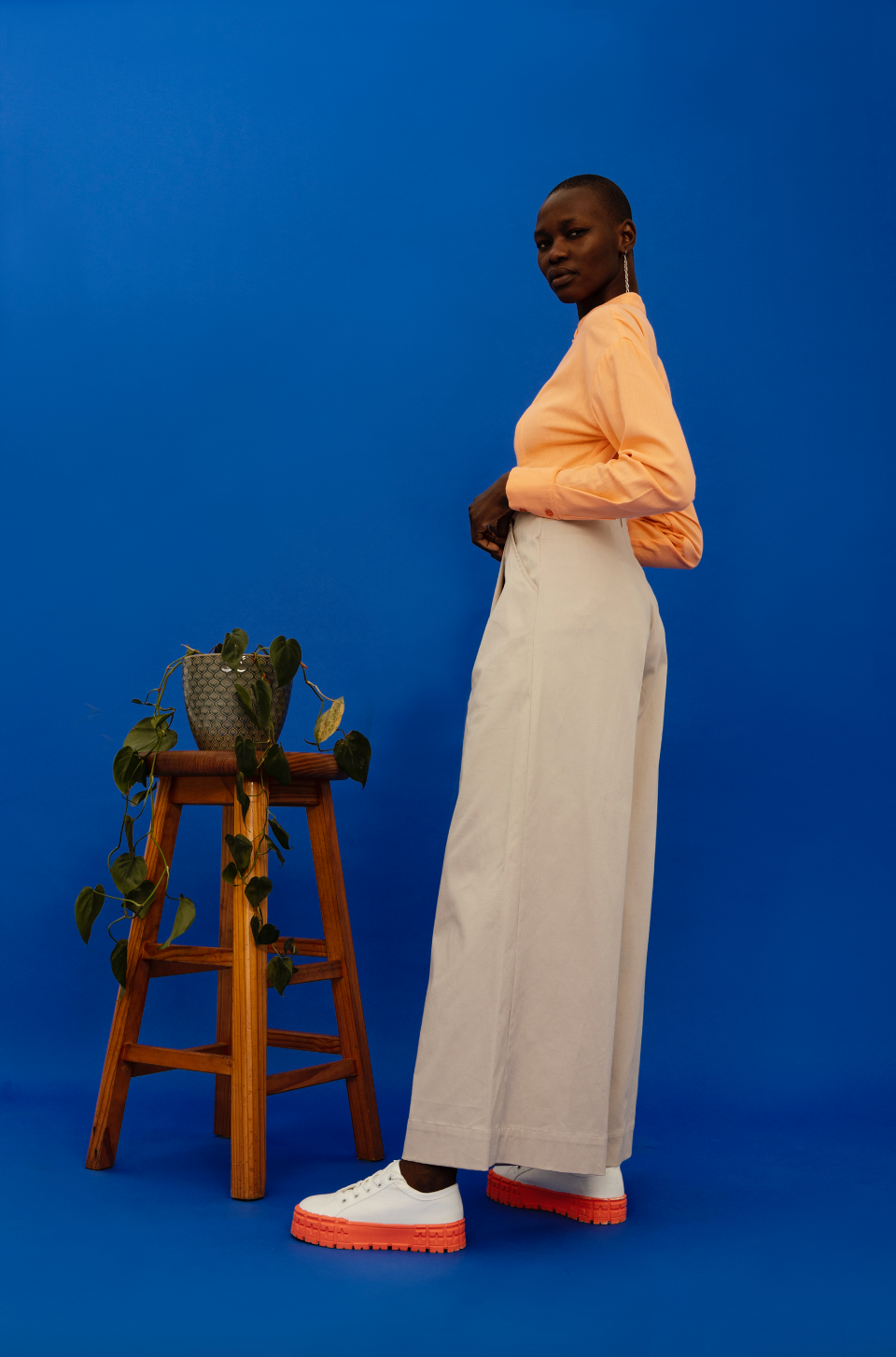 Pleated Wide Leg Trouser (ML67)