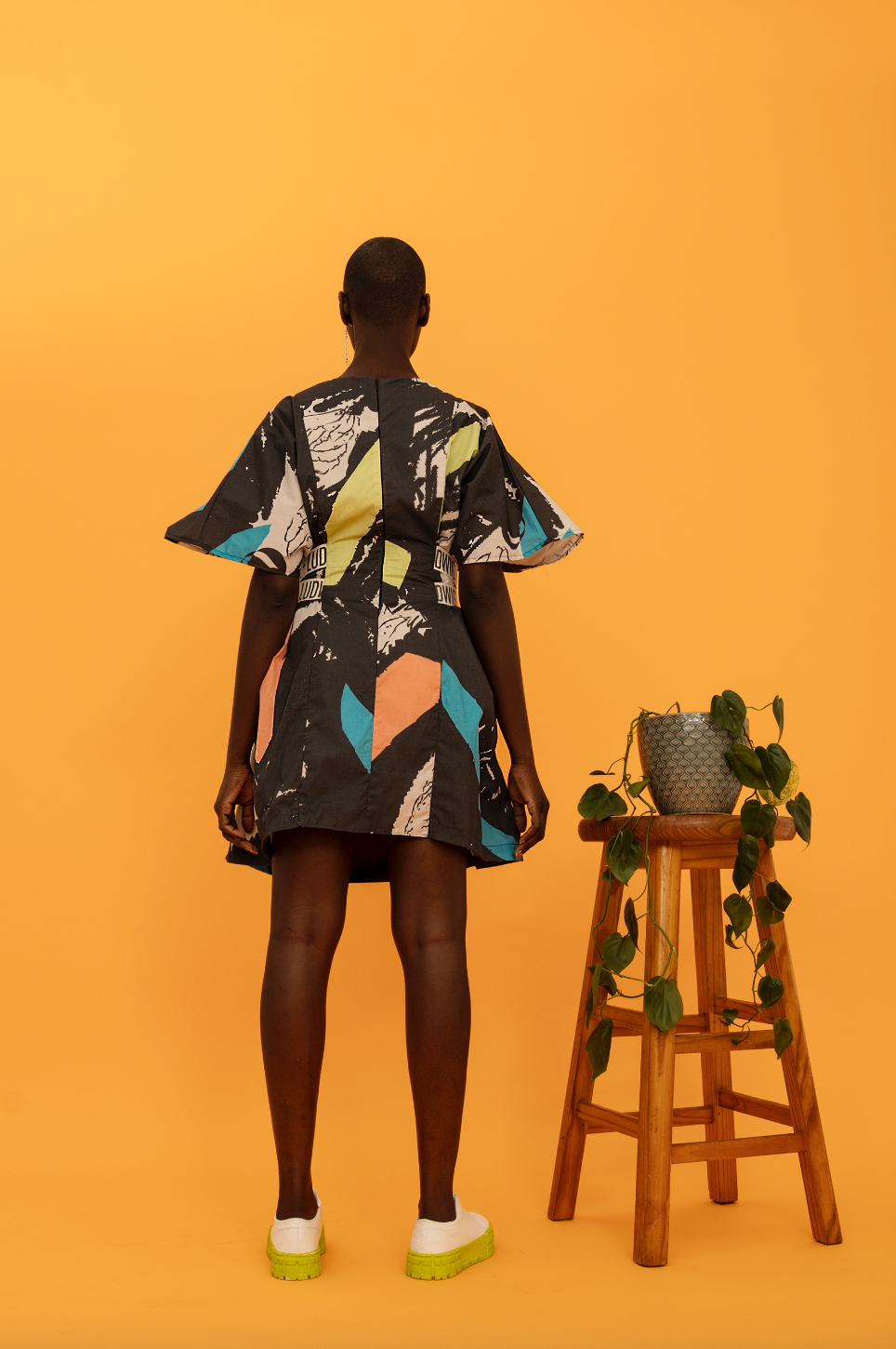 Printed Flare Panel Dress (ML57 Print)