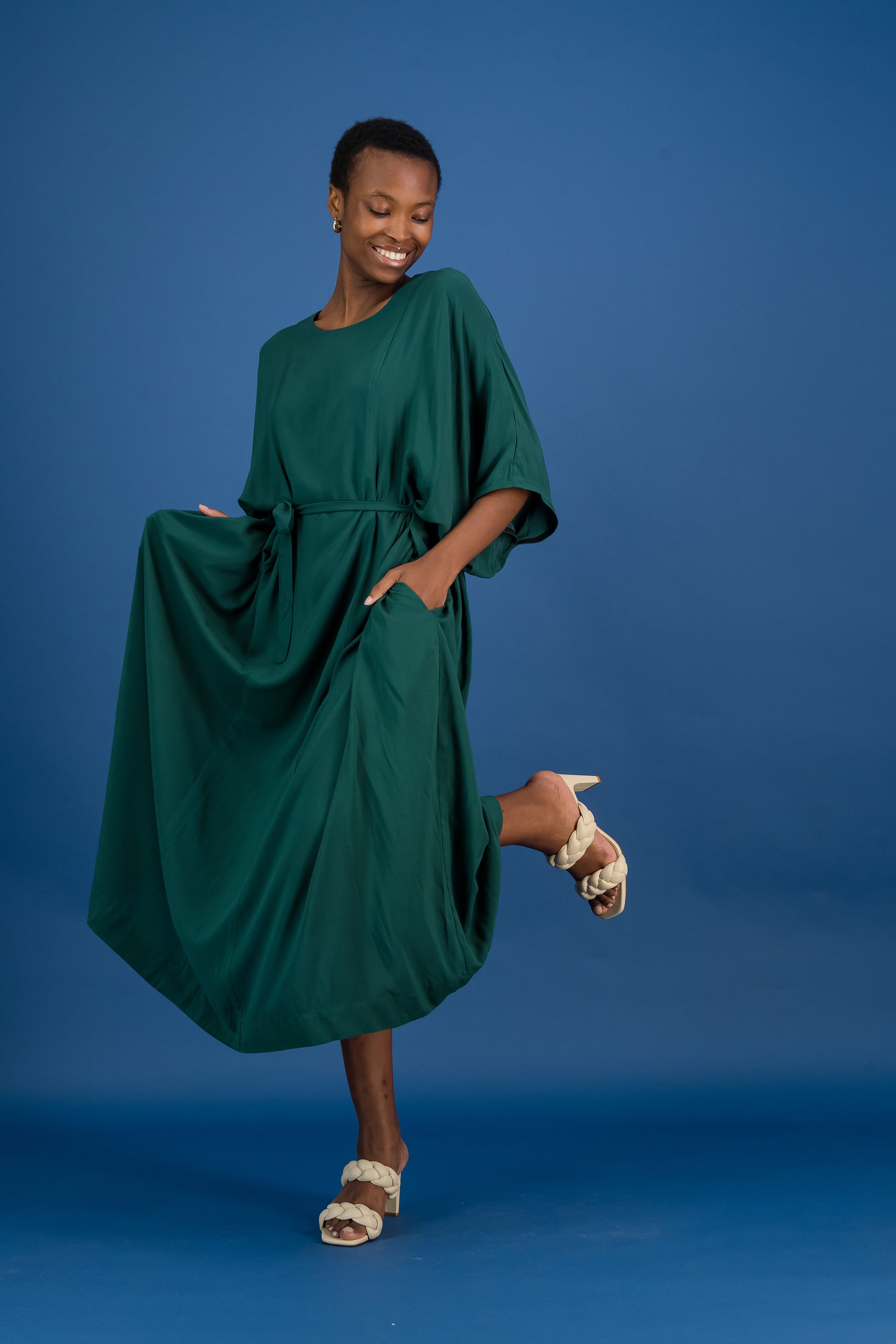 Maxi Flare Panel Dress (ML22)