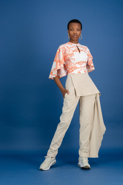 Asymmetrical Drape Trouser (ML49)