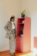 Quatrefoil Oversized Blazer