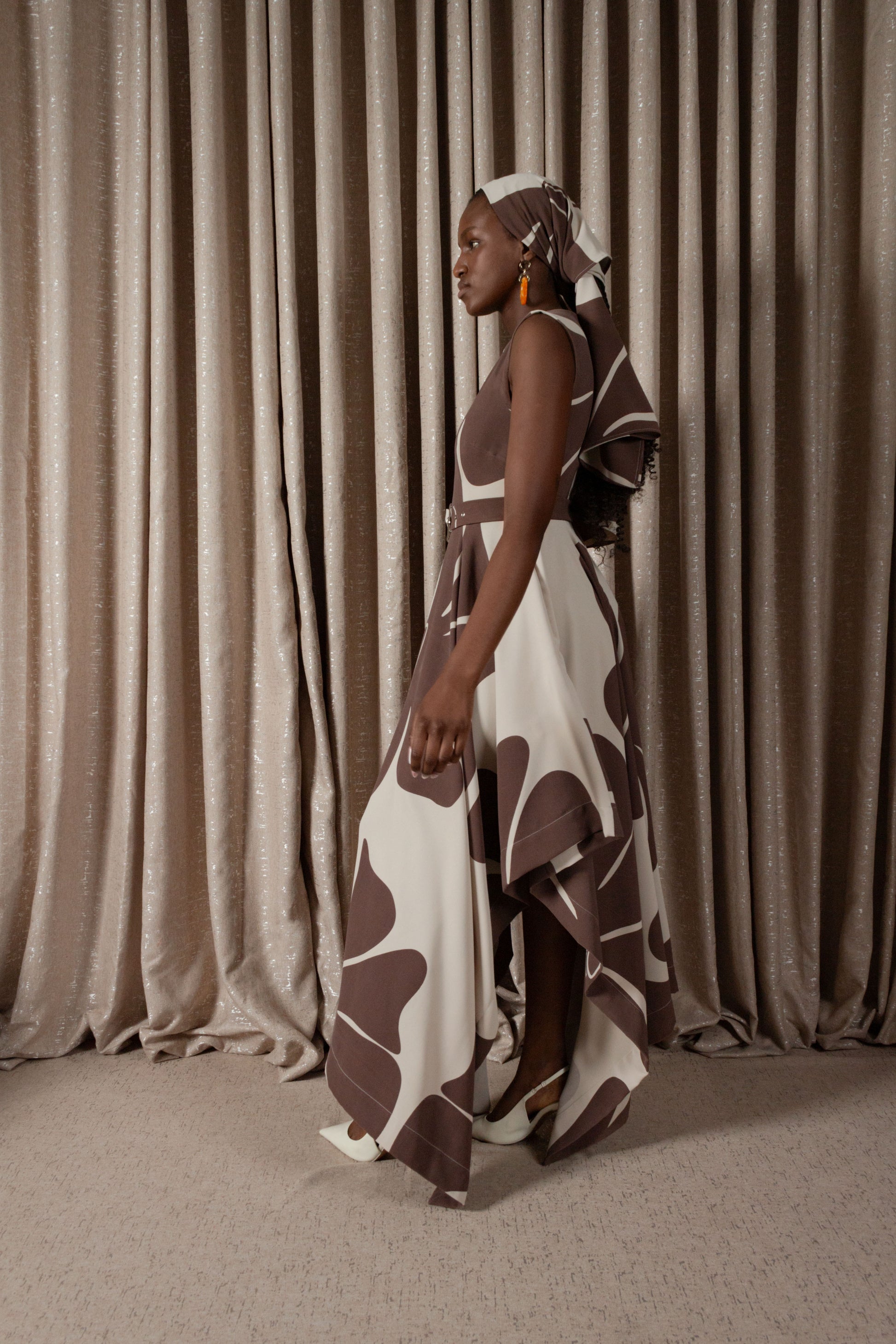 African Daisy Handkerchief Dress (ML200)