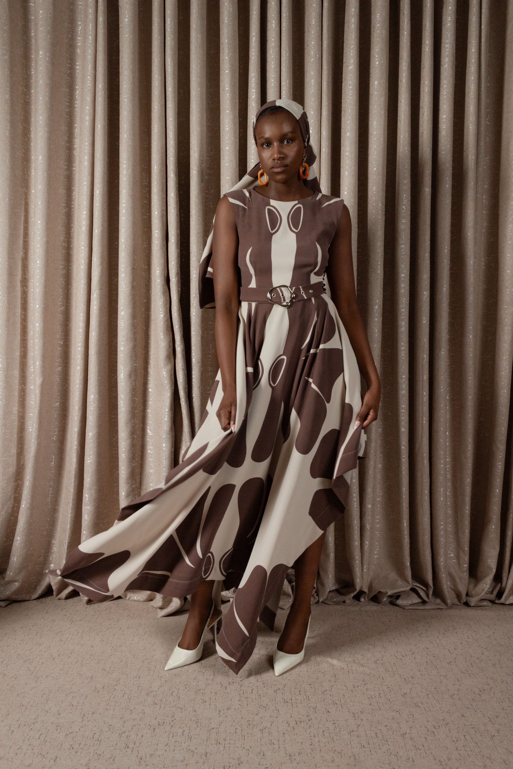 African Daisy Handkerchief Dress (ML200)