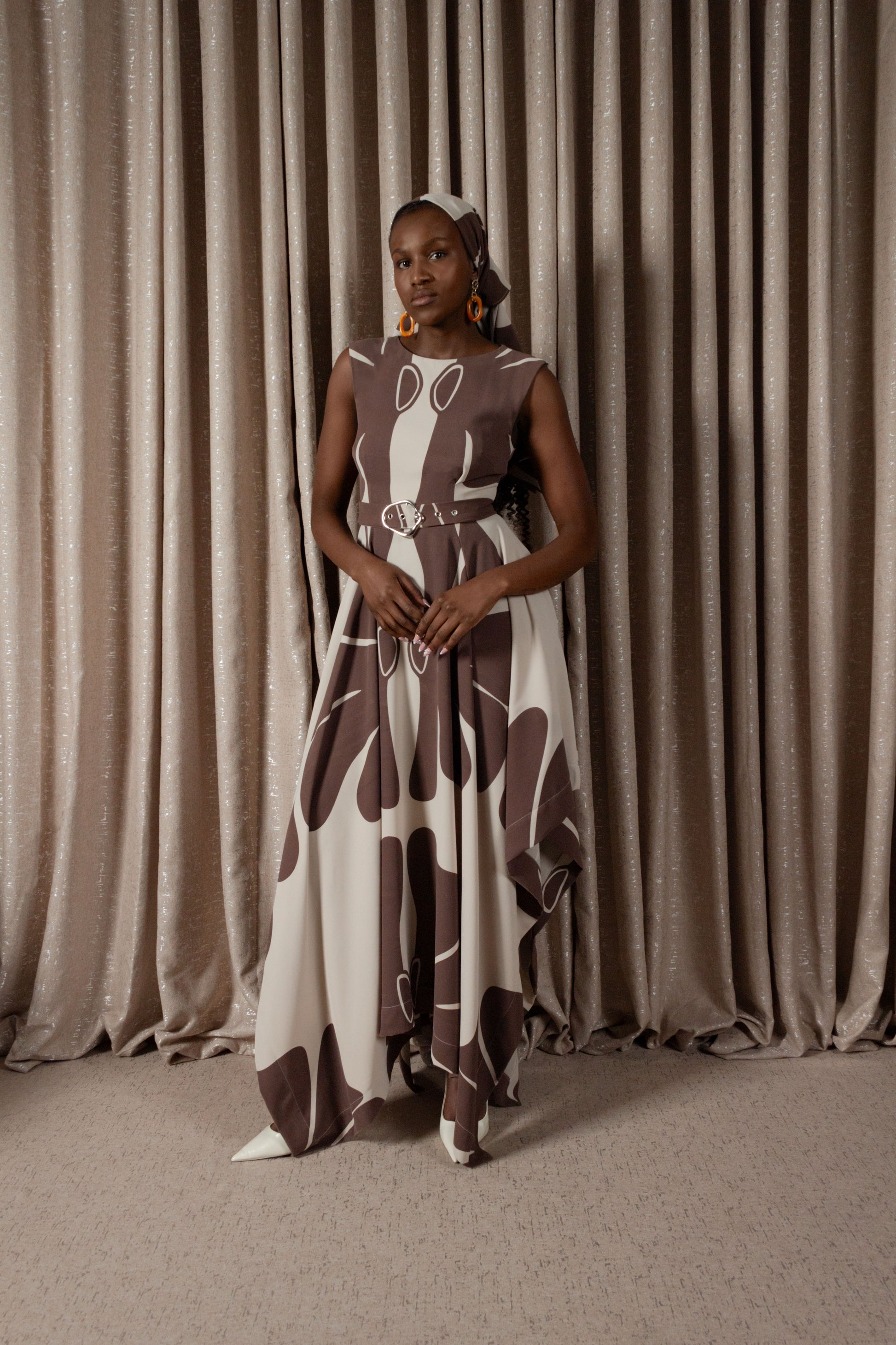 African Daisy Handkerchief Dress (ML200)