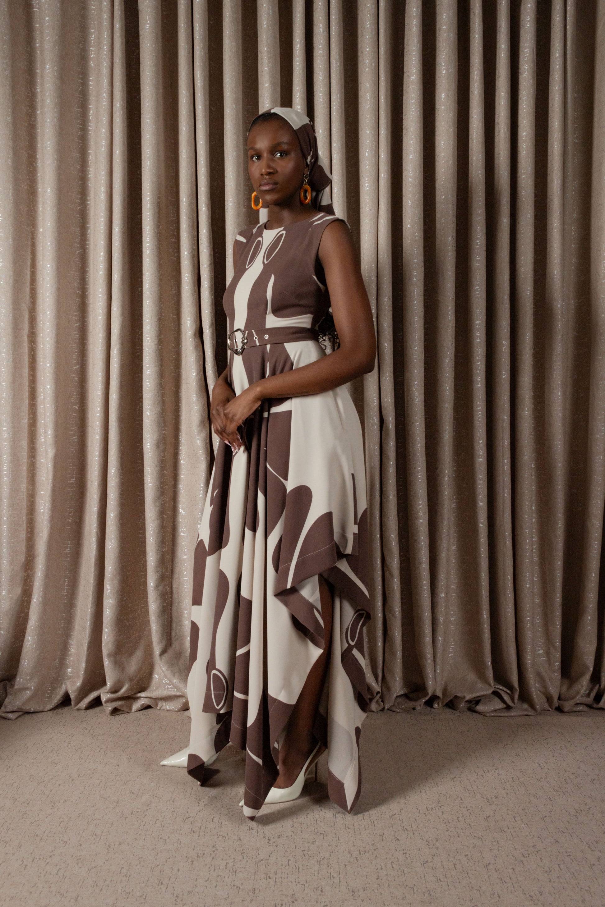 African Daisy Handkerchief Dress (ML200)