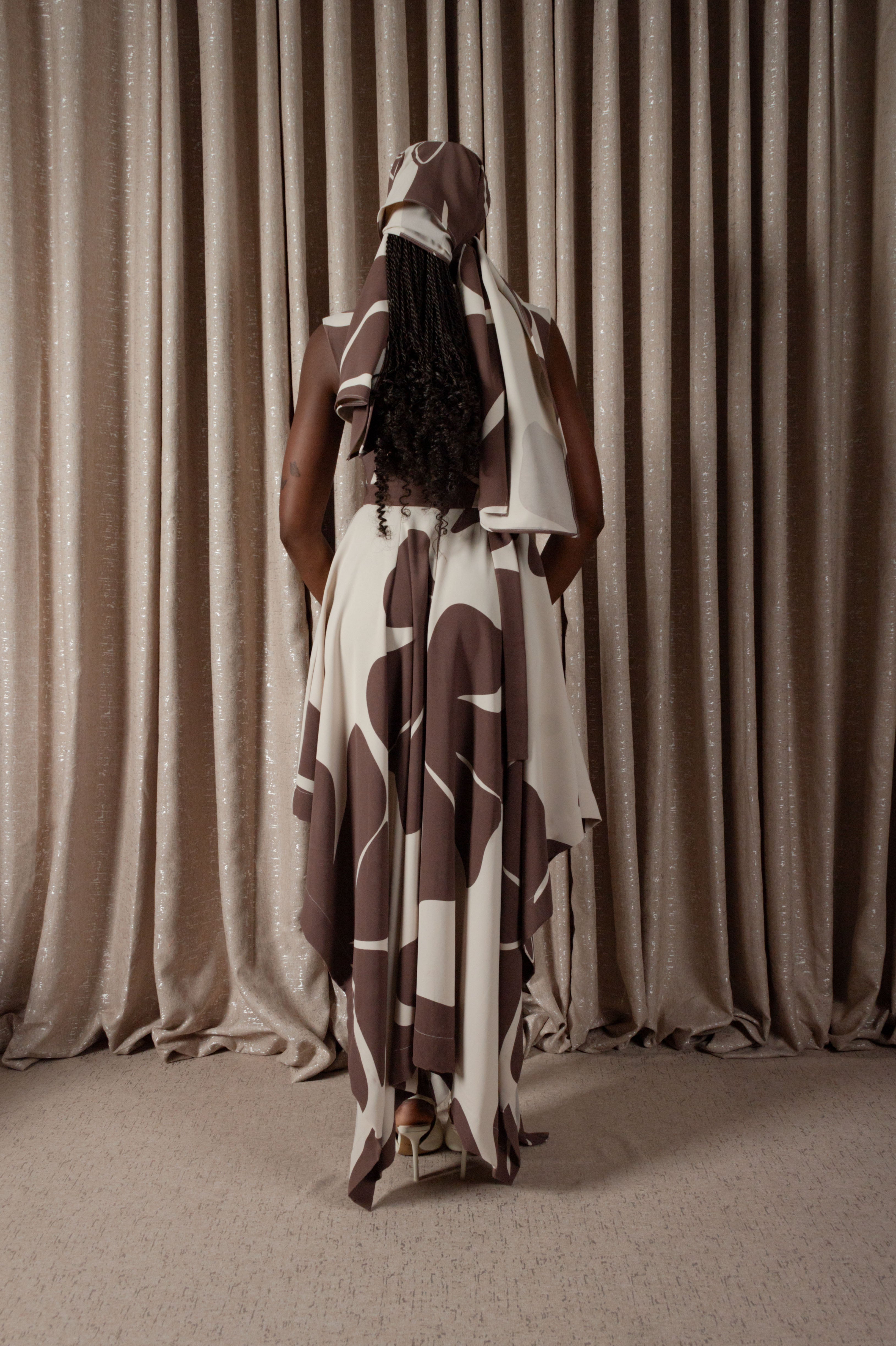 African Daisy Handkerchief Dress (ML200)