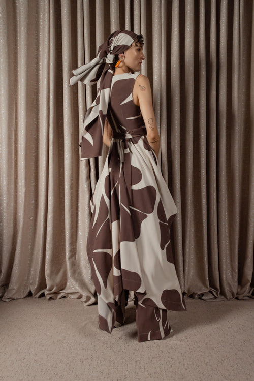 African Daisy Handkerchief Dress (ML200)
