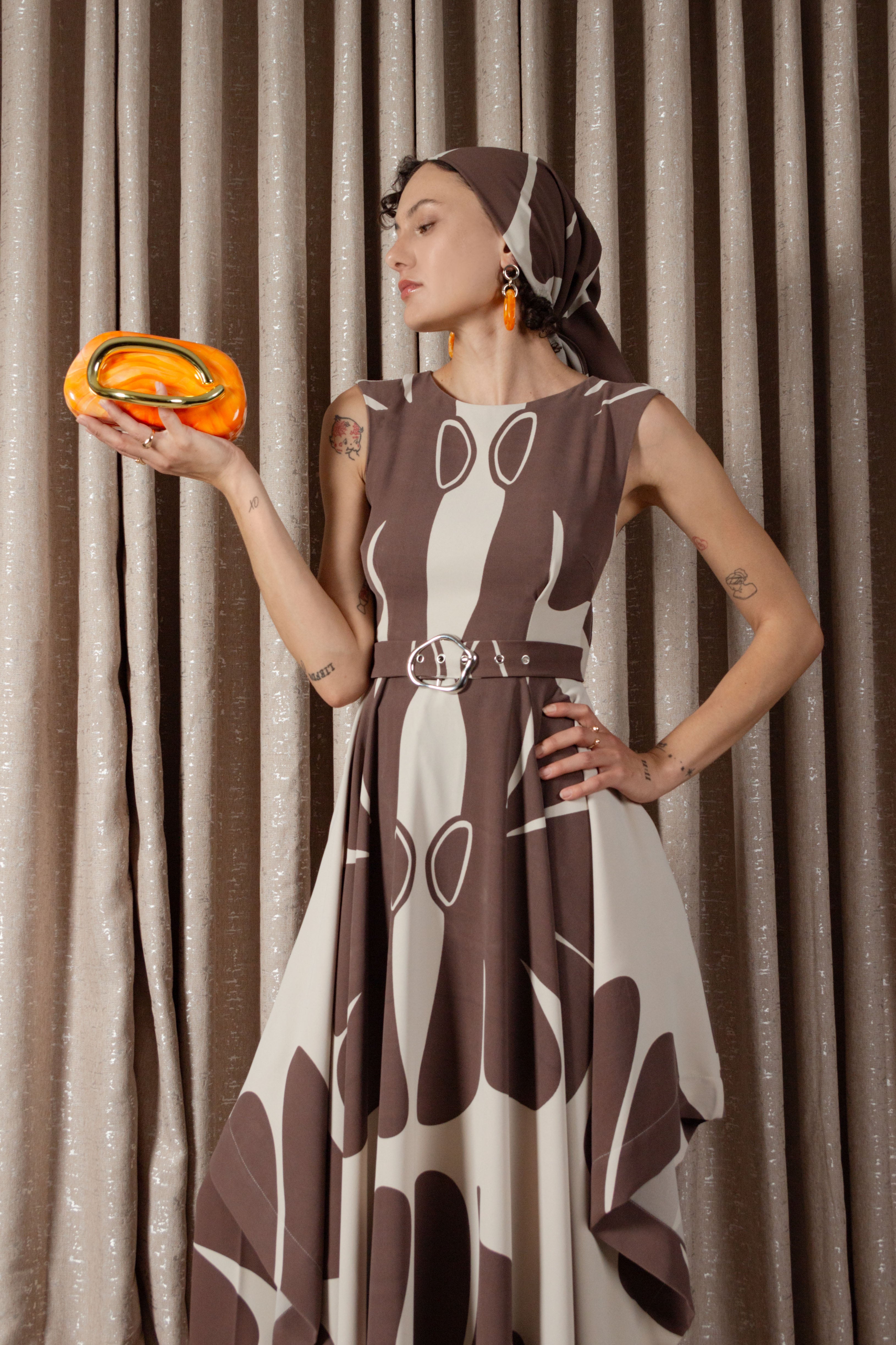 African Daisy Handkerchief Dress (ML200)