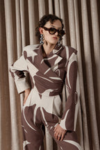 African Daisy Wrap Jumpsuit (ML195)