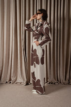 African Daisy Wrap Jumpsuit (ML195)