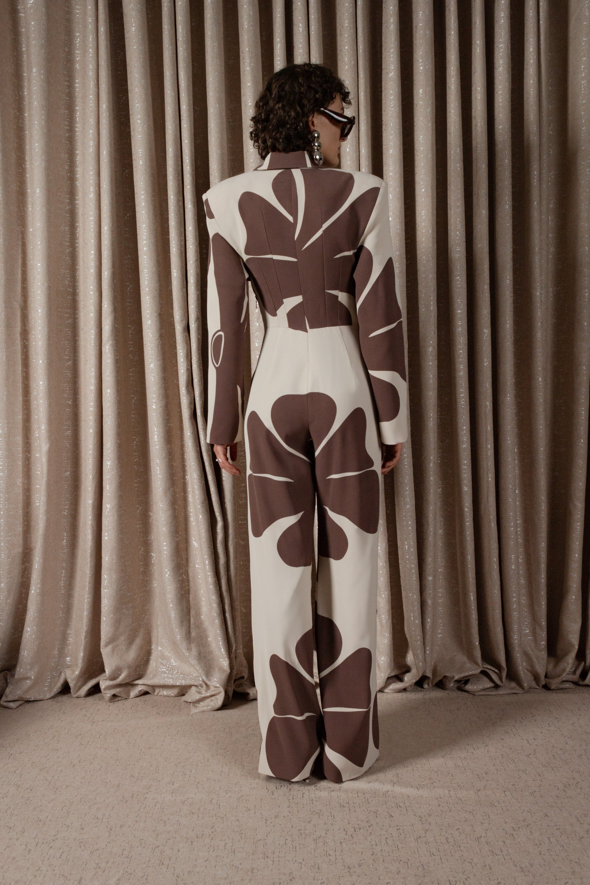 African Daisy Wrap Jumpsuit (ML195)